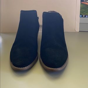 Lucky Brand Leather/Suede Black Booties